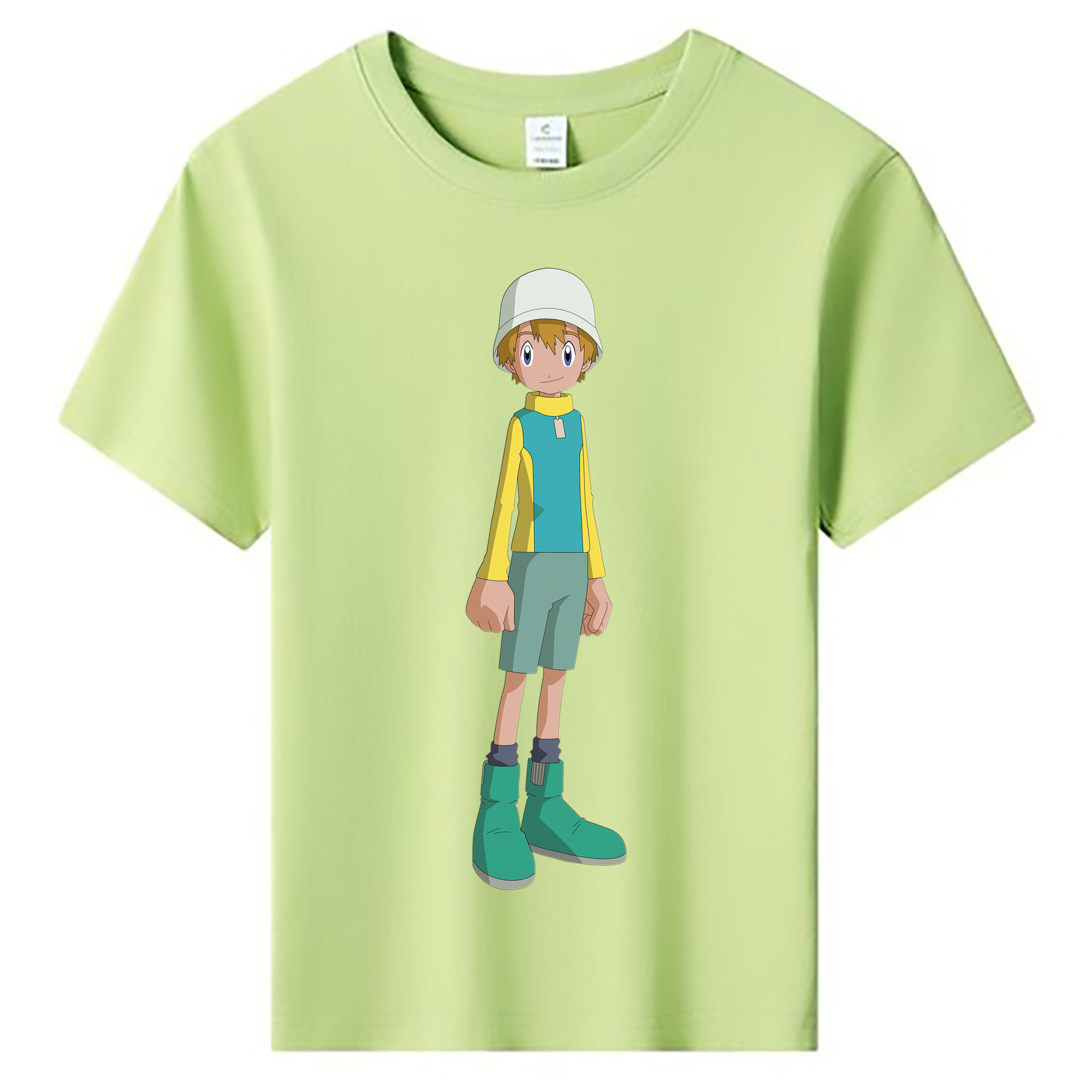（画像用） Digimon デジタルモンスター/デジモン 綿100％キッズTシャツ（フロントプリント）